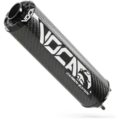 Rear silencer VOCA Carbon - CNC end cap black VCR-RD30400/CABK