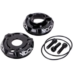 Rear silencer end cap Voca Racing black VCR-RD304CNC/BK