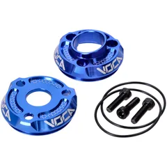 Rear silencer end cap Voca Racing blue VCR-RD304CNC/BL