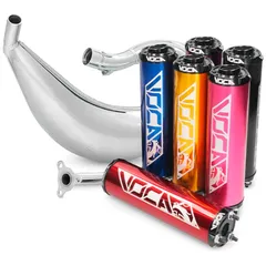 Exhaust Voca Cross chrome 50/70cc for Derbi Senda DRD Aprilia RX, SX VCR-RD38192