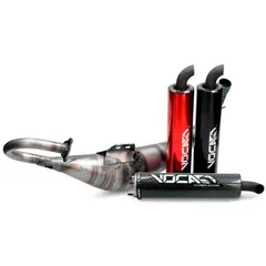 Auspuff Voca Combat 70ccm für Minarelli liegend, Adly, Aprilia, Benelli, Beta, CPI, Italjet, Keeway, Malaguti, MBK, PGO, Yamaha