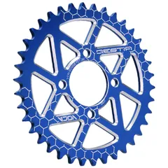 Kettenrad Voca CNC 38 Zähne 420 blau für Yamaha DT 50 VCR-SD450.YDT.38/BL