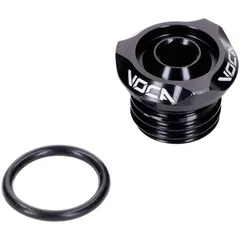 Öleinfüllschraube VOCA V2 CNC schwarz für Minarelli AM, Generic, KSR-Moto, Keeway, Motobi, Ride, 1E40MA, 1E40MB VCR-SD9188.V2/BK
