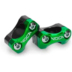 Handlebar clamp Handlebar mounting kit VOCA V2 HB28 CNC 22-28 - green VCR-SD960.V2/GR