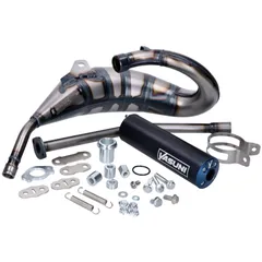 Auspuff Yasuni Cross HM MAX blau für Aprilia RX, SX, Derbi R, SM, Gilera RCR, SMT YA233TA