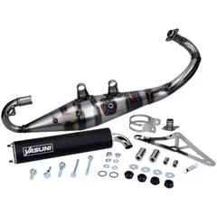 Exhaust Yasuni R-PRO black for Piaggio YA420B-RPRO