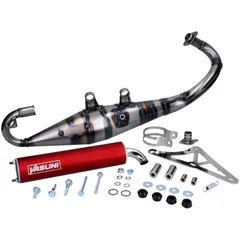 Exhaust Yasuni R-PRO red for Piaggio YA420R-RPRO