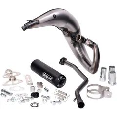 Auspuff Yasuni Cross ML schwarz für Yamaha DT50, MBK X-Limit, Peugeot XPS 50, Malaguti XSM 50 YA807TB-25