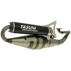 Schalldämpfer Auspuff Yasuni Scooter Z schwarz für Minarelli liegend YA901B