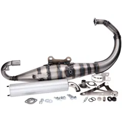 Auspuff Yasuni Carrera 10 Aluminium für Minarelli stehend YAS317-2