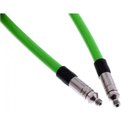 Steel Braided Hose Vario 68CM GREEN for Motorcycles