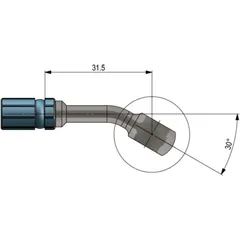 Ringfitting Vario HD TYP0803 8 mm 30 Edelstahl
