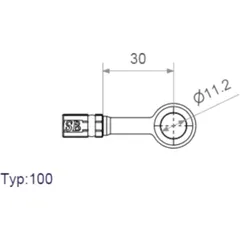 Ringfitting Vario HD TYP100 11.2 mm 0° gold für Motorräder