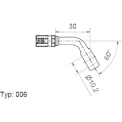 Ringfitting Vario TYP006 10 mm 60° Edelstahl