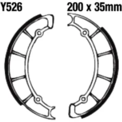 EBC Brake Shoes with Springs for Motorcycles 7321200